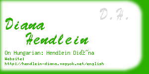 diana hendlein business card